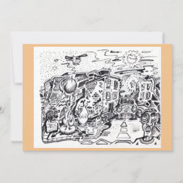 Uma carta plana para casa a uma noite