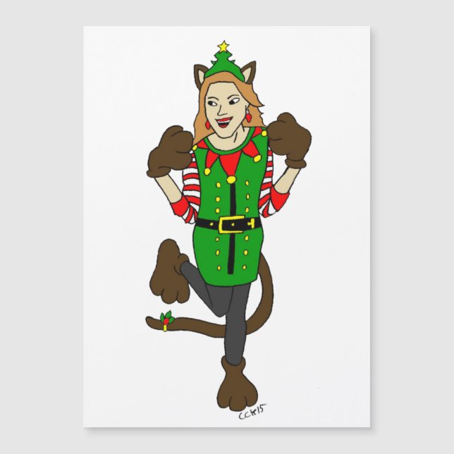 uma catalhadora de Natal (Frente)