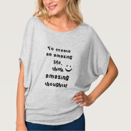 Uma citação inspiradora positiva, camiseta feminin