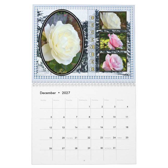 Uma coleção de flores Calendário 2022 (m) (Dez 2027)