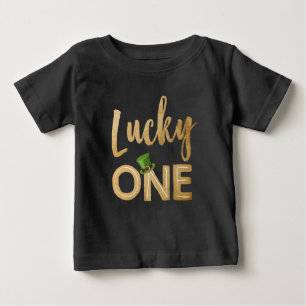 Uma criança afortunada do bebê do t-shirt do Dia