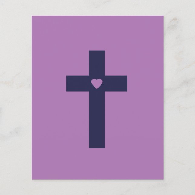 Uma Cruz Com Amor Arte de Amor Sagrado (Frente)