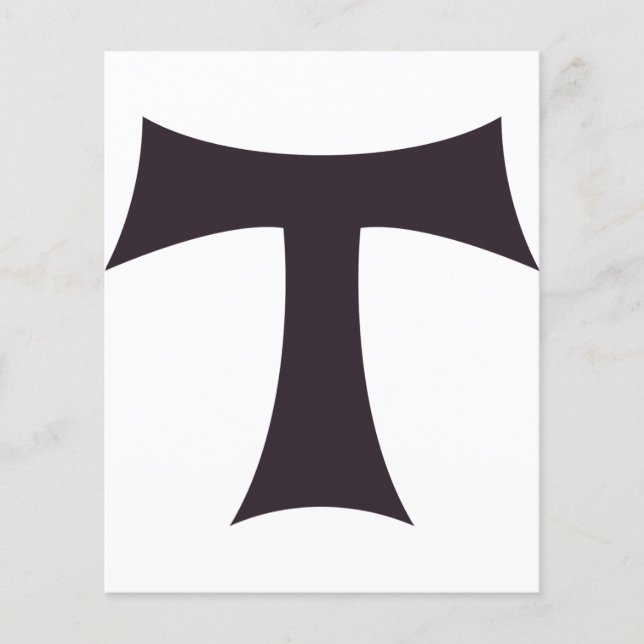 Uma cruz tau cruz de Santo António (Frente)