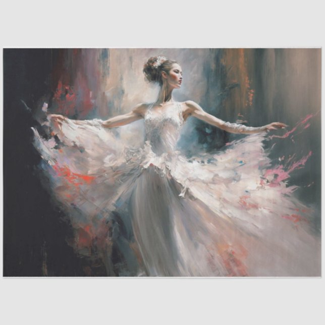 Uma dança de cor de papel tecidular (Frente )