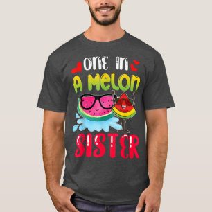 Uma Em Uma Irmã Melão Camisa Engraçada Melancia T-