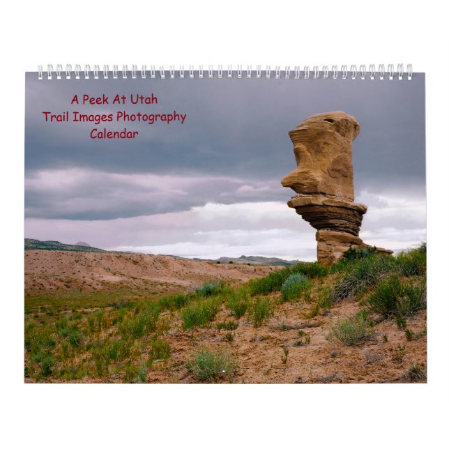 "Uma espiada no Utah" Rastreio Imagens Calendário  (Capa)