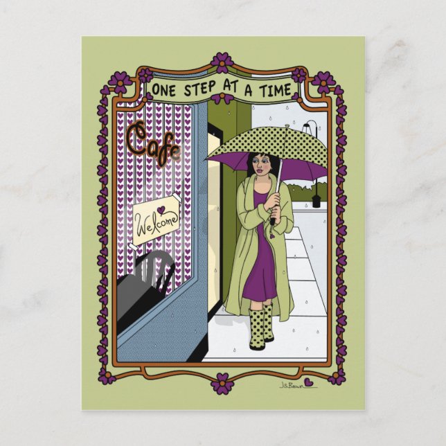 Uma etapa em um cartão postal Time_A_ (Frente)