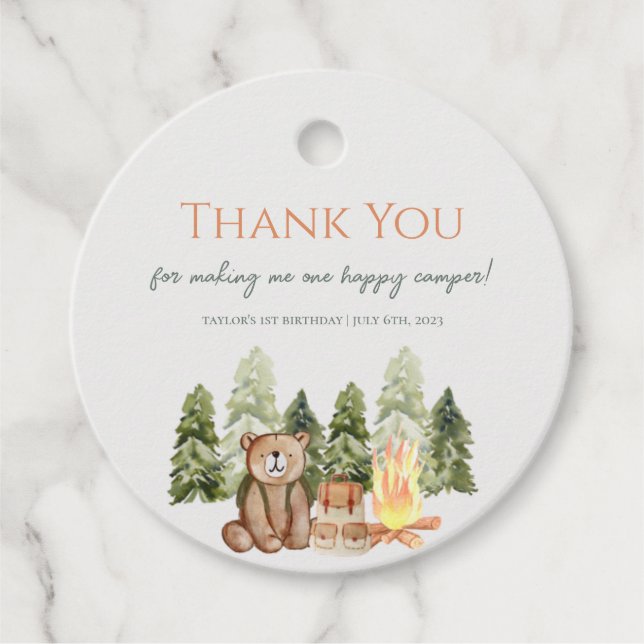 Uma etiqueta de favor do Partido do primeiro anive (Frente)