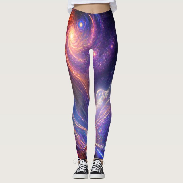 Uma Fada Extraterrestre Em Legging Justa Personali (Frente)