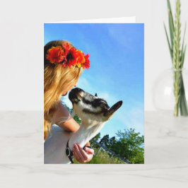 Uma Fazenda E Seu Capuz - Cartão De Saudação De Va