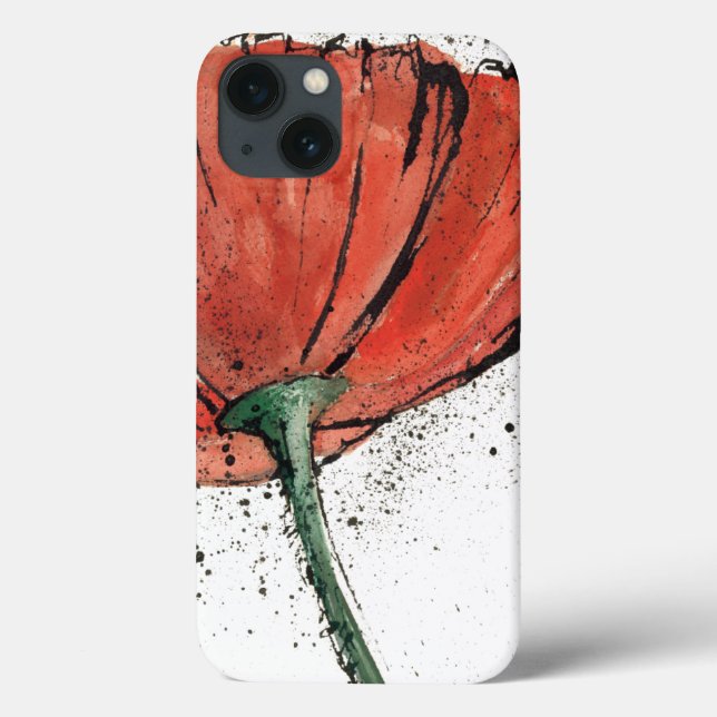 Uma flor fechado em um fundo branco (Verso)