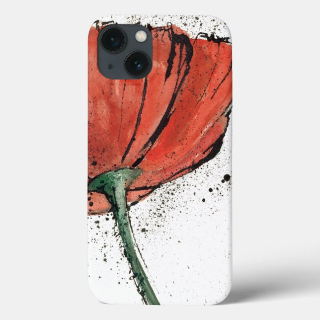 Uma flor fechado em um fundo branco (Verso)