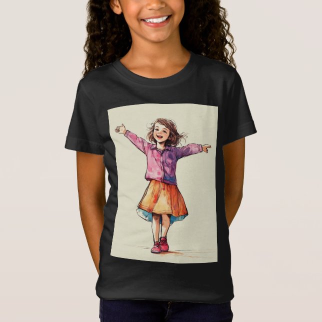 uma garota bonita, camisa fina (Frente)