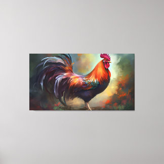 Uma Impressão de Tela Esticada do Rooster de Mesme