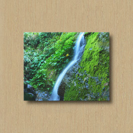 Uma impressão em tela de uma Cachoeira na Natureza