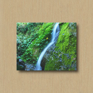 Uma impressão em tela de uma Cachoeira na Natureza
