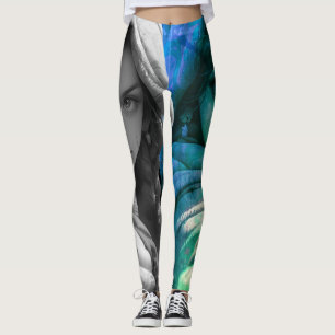 Uma jovem menina dá polegar para cima em Legging P