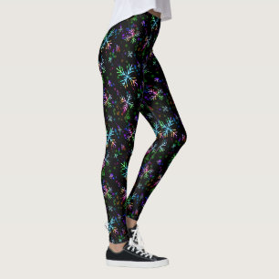 Uma legging com estrelas.