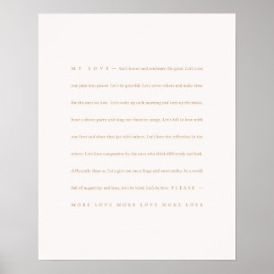 UMA LETRA DE AMOR PARA A FAMÍLIA Poster Impressã