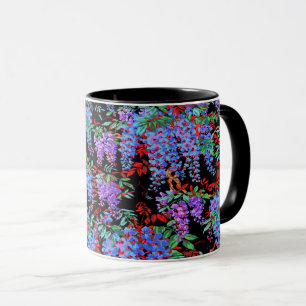 Uma linda caneca de Wisteria do Tecido Philip Jaco