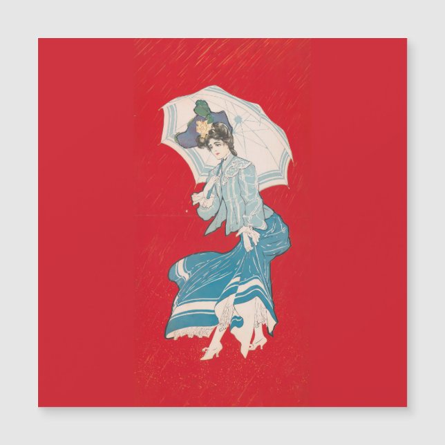 Uma margarida chuvosa (1905) Cinza Litho. Co (Frente)