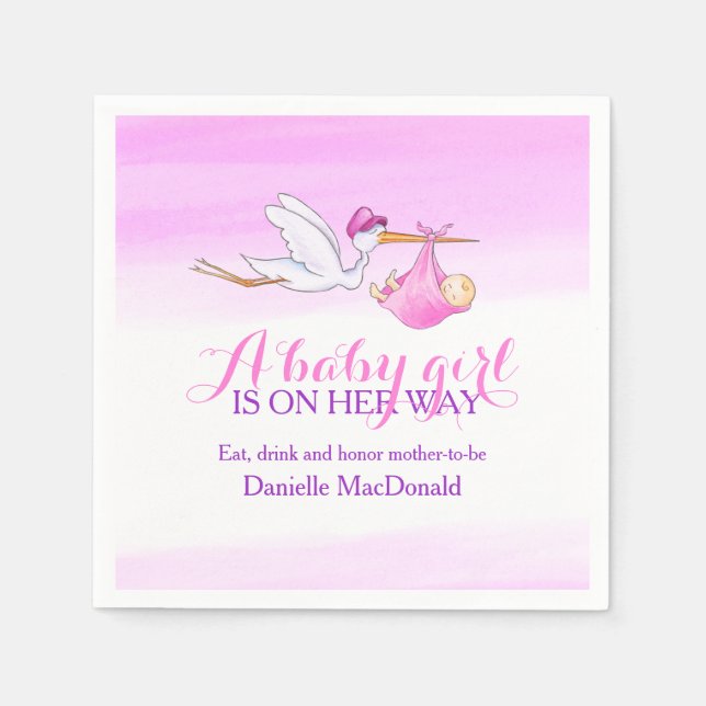 Uma menina está a caminho de guardanapos de cegos (Frente)