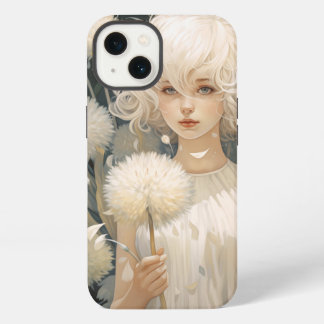 Uma Menina Segurando Um Caso Do iPhone 13 Dandelio