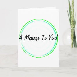 Uma mensagem para você Cartão de Saudação de Círcu