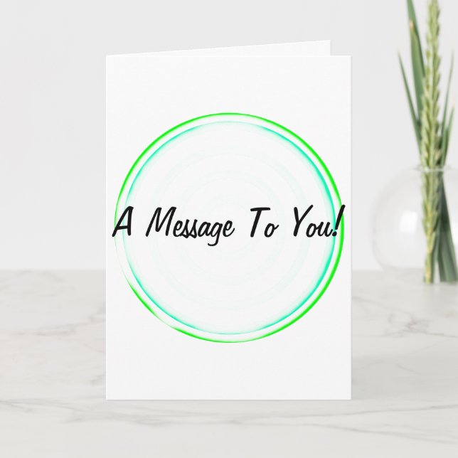 Uma mensagem para você Cartão de Saudação de Círcu (Frente)