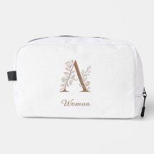 Uma Mulher – Monograma Floral Elegante Pó de Maqui