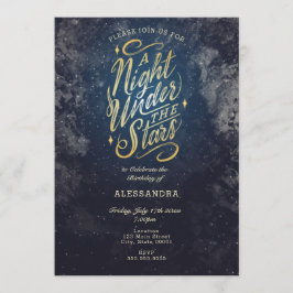 Uma noite sob o convite das estrelas