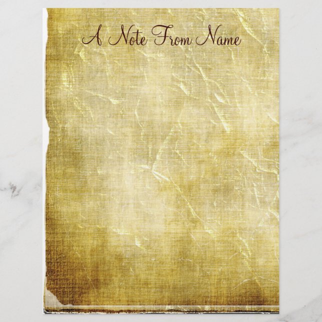 Uma Nota De... Papel antigo - Papel de Carta (Frente)