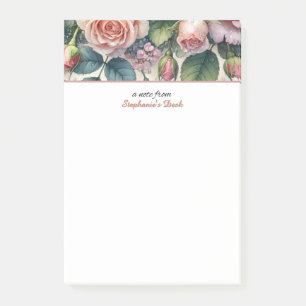 Uma Nota De Roses Personalizadas Bloco De Notas Da