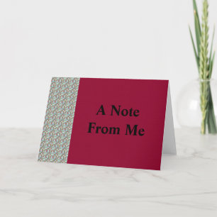 Uma Nota Do Cartão De Nota Me