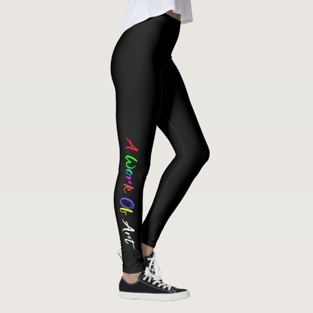 Uma obra de leggings de "arte" (Direita)