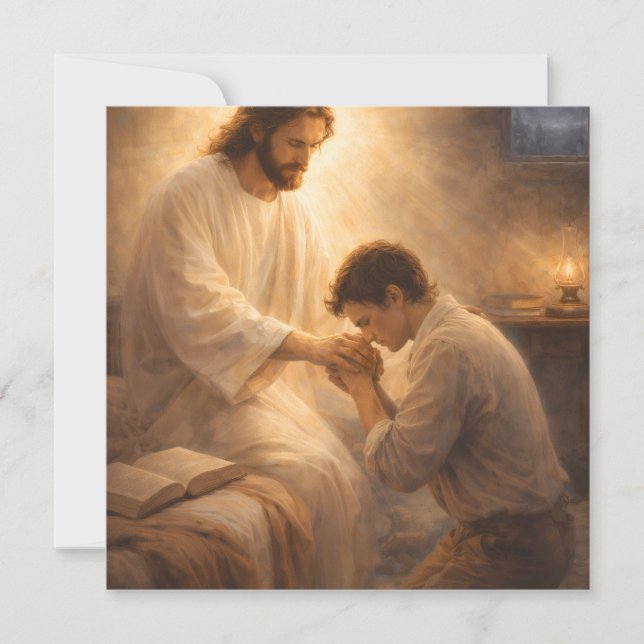 Uma Oração de Joelhos com Jesus (Frente)