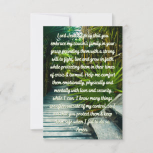 Uma Oração por um Cartão de Saudação Simples da Fa