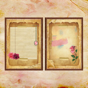 Uma página de toque de Diário rosa