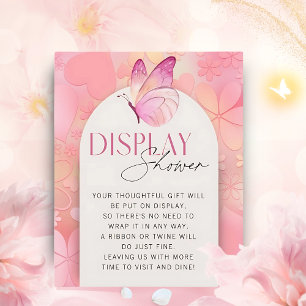 Uma pequena borboleta está a caminho Chá de fralda