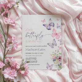 Uma Pequena Borboleta Está a Caminho do Convite