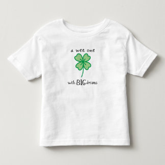 Uma pequena com grandes sonhos camiseta para crian