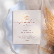 Uma pequena festa de bebê outonal com tema de abób