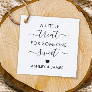 Uma pequena guloseima para alguém doce etiqueta de