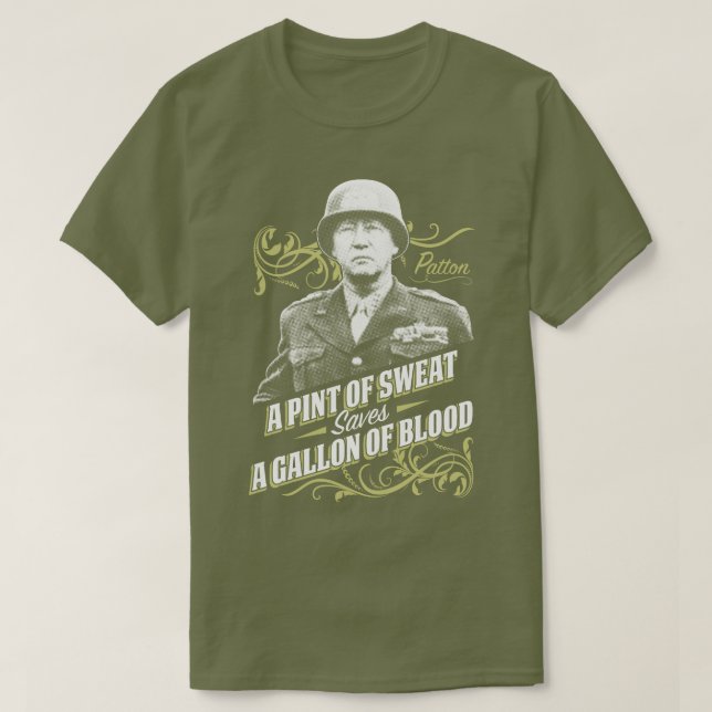 Uma pinta do t-shirt militar da história dos E.U. (Frente do Design)