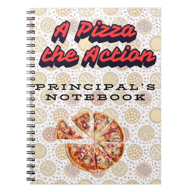 Uma "Pizza" O caderno Principal de ação (Frente)