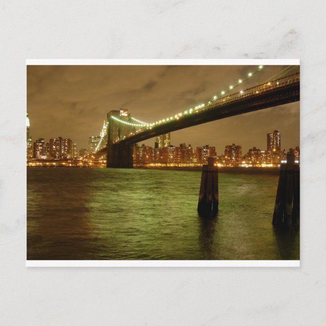 Uma ponte do cartão postal do Brooklyn (Frente)