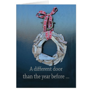Uma porta diferente - Novo cartão de feriado de en
