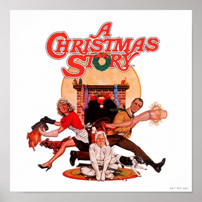 Uma Poster de Arte da História de Natal (Frente)