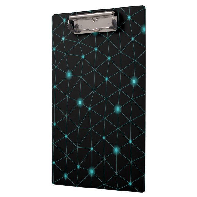 Uma prancheta preta com um design elegante (Esquerda)