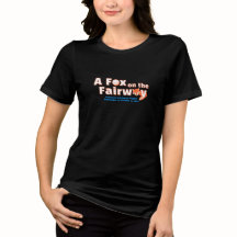 Uma Raposa na Fairway - Feminino - Camisa Preta